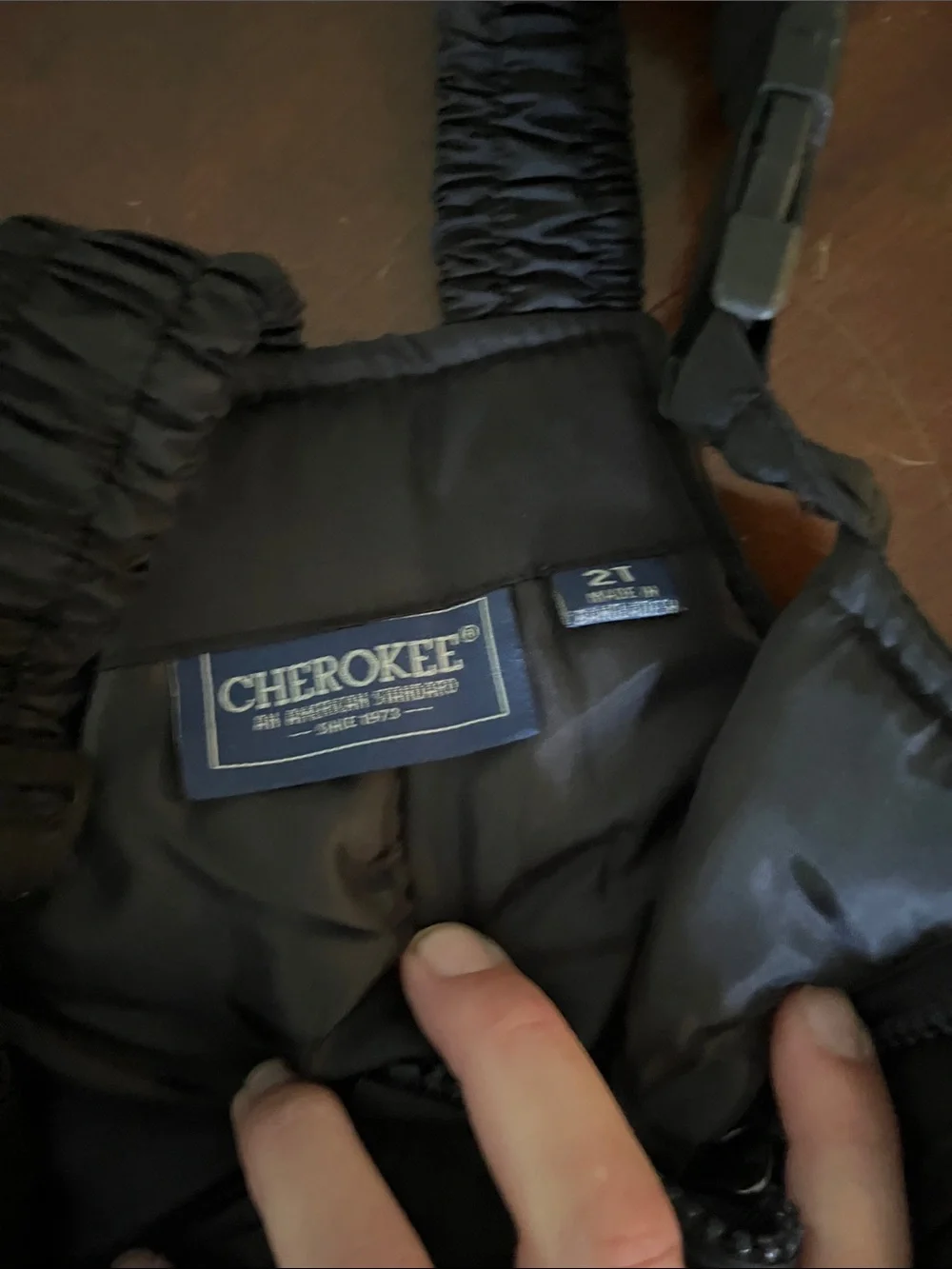 Cherokee Black Kids Snow Bib Overalls